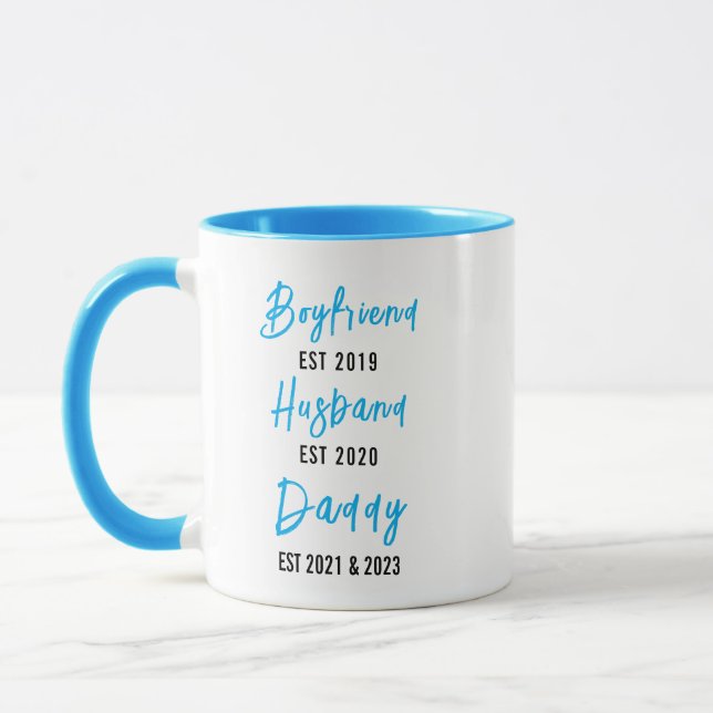 Taza Boyfriend Husband Dad Mug | Personalized Father’s  (Izquierda)