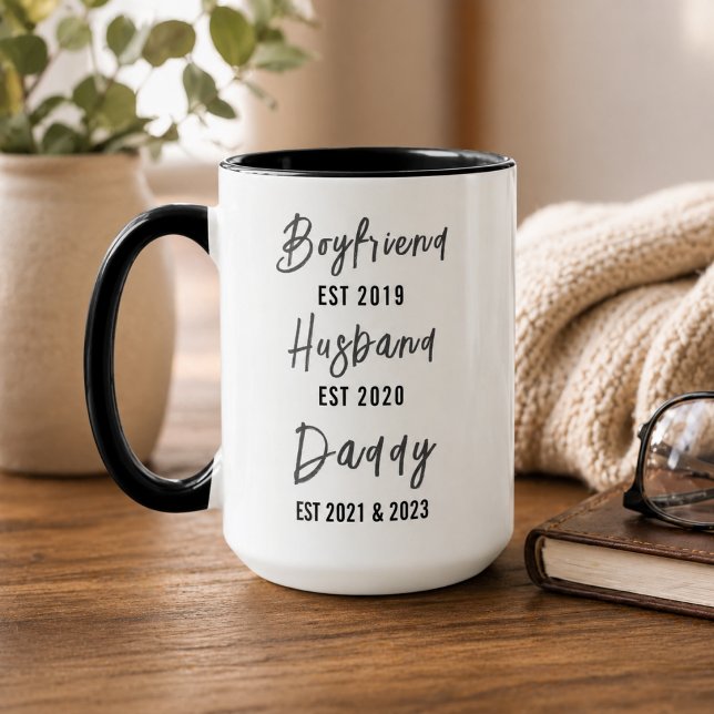 Taza Boyfriend Husband Dad Mug | Personalized Father’s  (Boyfriend Husband Dad Mug | Personalized Father’s)