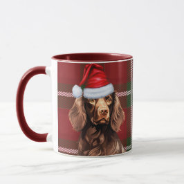 Taza Boykin Spaniel Perro Rojo Feriado Navidades