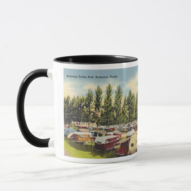 Taza Bradenton Florida parque de remolques vintage (Izquierda)