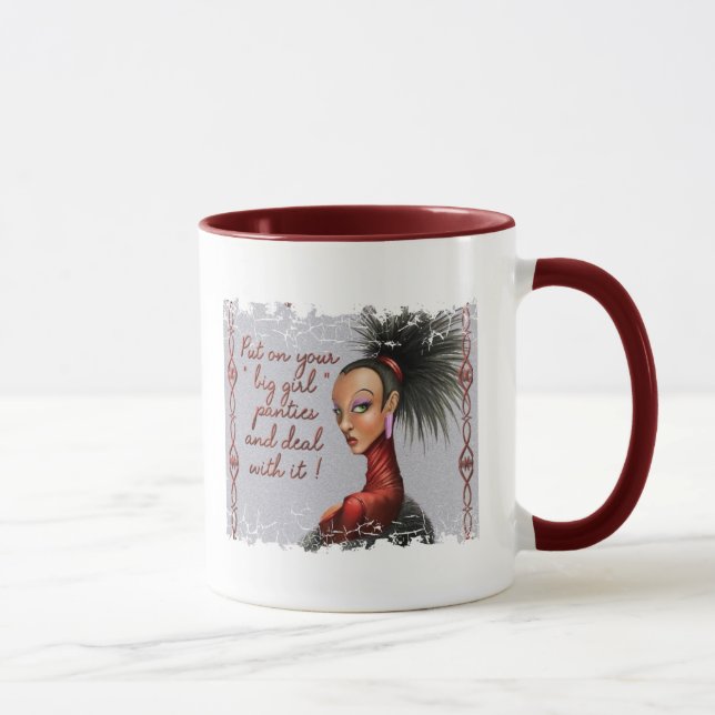 Taza "bragas grandes del chica " (Derecha)