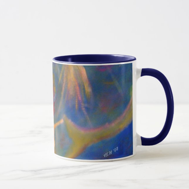 Taza "Braving arte de la sirena de las profundidades" (Derecha)
