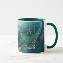 Taza Breaking Surf Painting Personalizado
