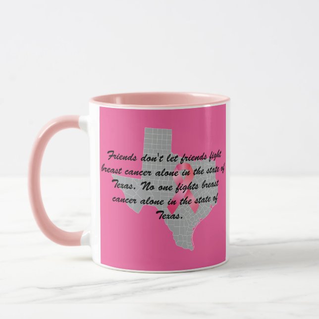 Taza Breast Cancer Awareness in Texas  (Izquierda)