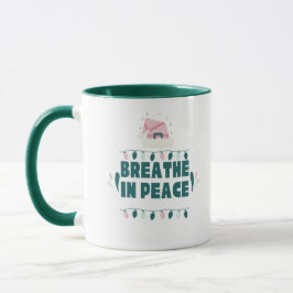 Taza “Breathe in Peace” Minimalist Zen Mug
