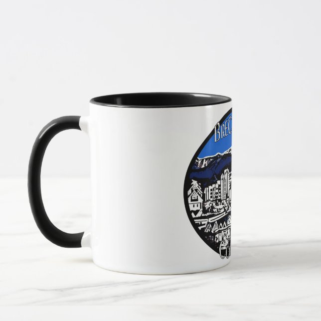 Taza Breckenridge Colorado ciudad escénica (Izquierda)