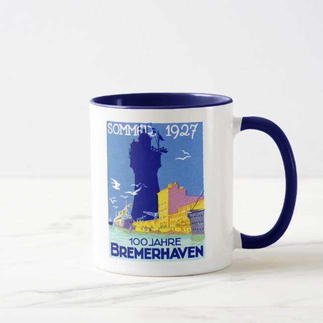 Taza Bremerhaven Alemania 1927 (Derecha)