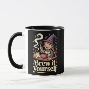 Taza Breve por ti mismo una loca perra de té