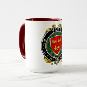 Taza Brien/Bryan Irish Shield Combo Mug 15oz
