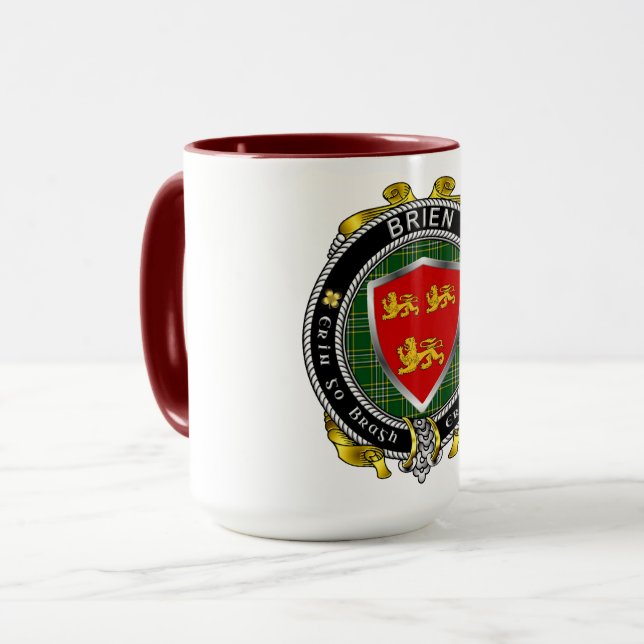 Taza Brien/Bryan Irish Shield Combo Mug 15oz (Anverso izquierdo)