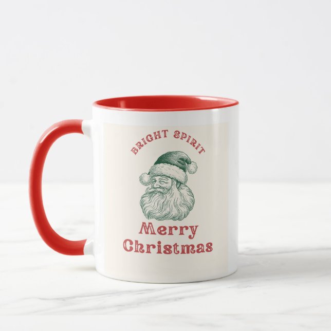 Taza Bright Spirit Santa Mug – Merry Christmas Edition (Izquierda)