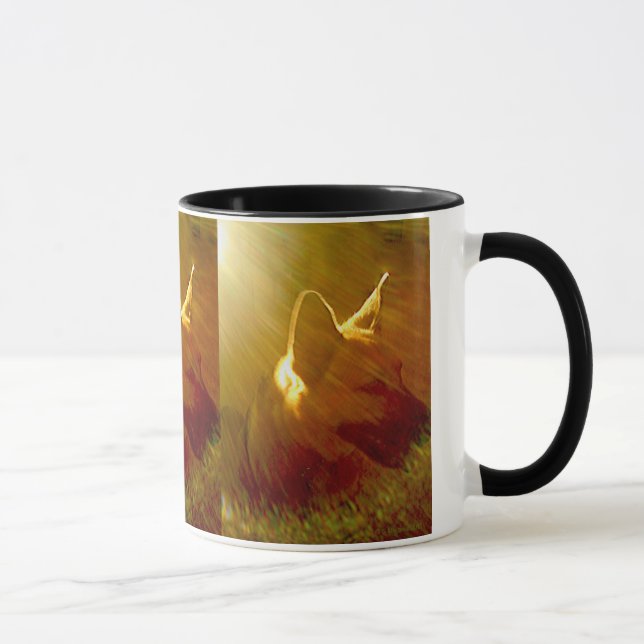 Taza Brilla Sobre Mi Pastor Alemán #1 (Derecha)