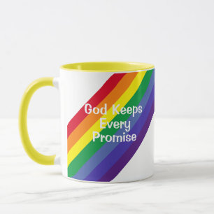 Taza Brillante arco iris Inspiradora Biblia contra amar
