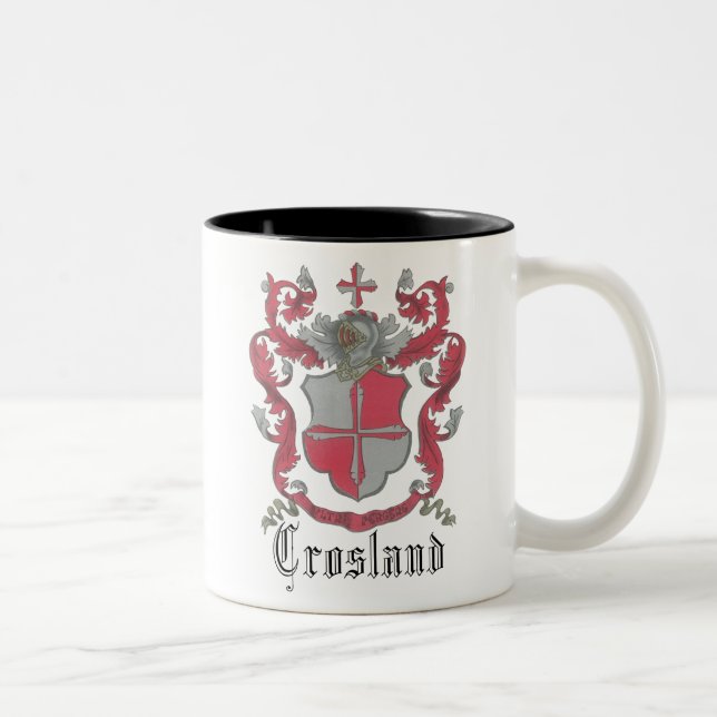Taza Brillante-Bien del escudo de armas de (Derecha)