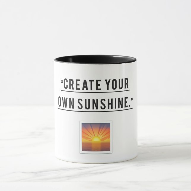 Taza Brillante Brillante - Crea Tu Propio Sol (Centro)