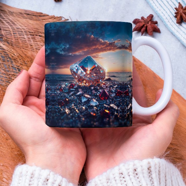 Taza Brillante de grandes diamantes (Subido por el creador)