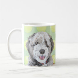 Taza brillante de Labradoodle