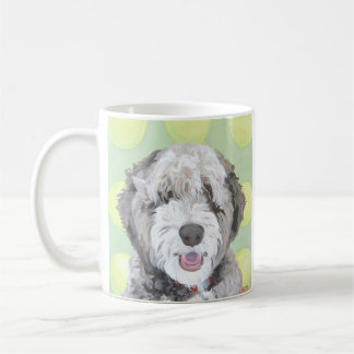 Taza brillante de Labradoodle