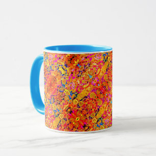Taza Brillante paisley floral artístico