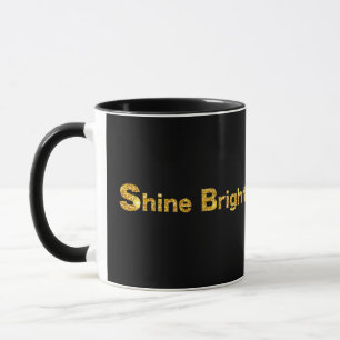 Taza Brillo brillante - dorado y plateado