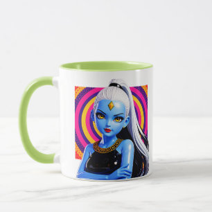 Taza Brillo de labios Princesa Genio Fantasía Retrato A