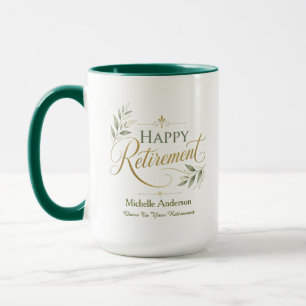 Taza Brindis por tu jubilación nombre personalizado