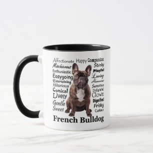 Taza Brindle Rasgos de Bulldog francés