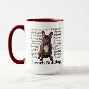 Taza Brindle Rasgos de Bulldog francés