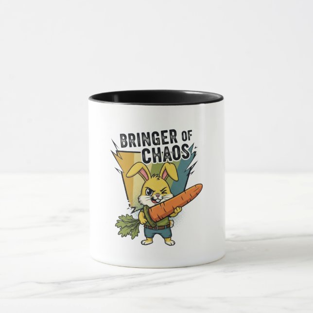 Taza Bringer of Chaos Cute Angry Bunny (Centro)