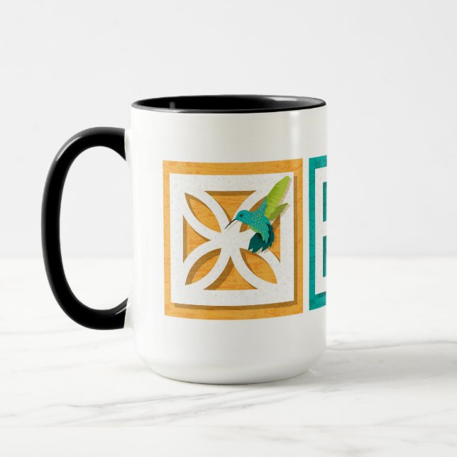 Taza Brisa De Mediados Del Siglo Con Cristales (Izquierda)
