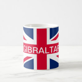 Taza británica de Gibraltar de la bandera