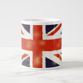 Taza BRITÁNICA enorme de la bandera de Union Jack