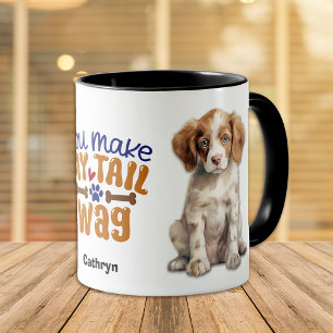 Taza Británico Perro De Cachorro Que Me Haces La Mordaz