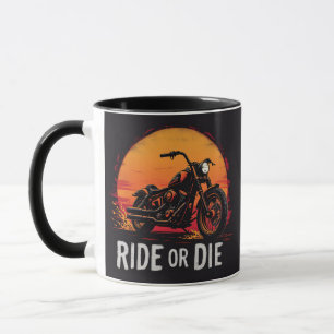 Taza Brite-T Motorcycle Ride or Die 0019613
