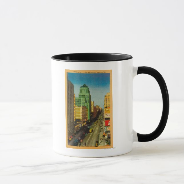 Taza Broadway Street en Los Ángeles, California (Derecha)