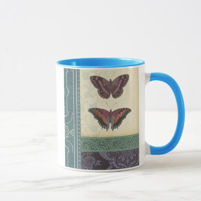 Taza Brocade decorativo de mariposa por Vision Studio (Derecha)