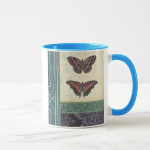 Taza Brocade decorativo de mariposas por Vision Studio