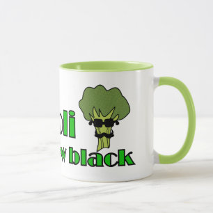 Taza Broccoli es el nuevo negro - Gracioso Vegan Mugs