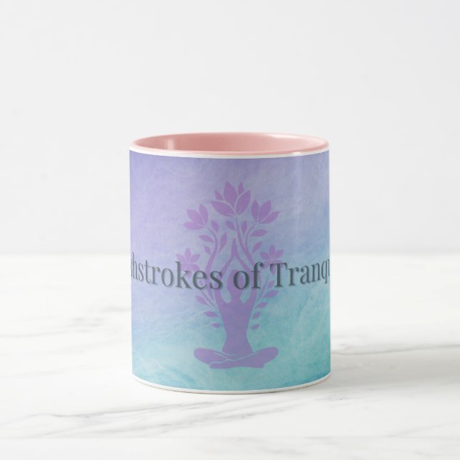 Taza Brochas de tranquilidad Mug | ASMR Art Gift | (Centro)