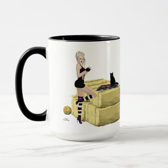 Taza Broma de bruja Chica Café Mug (Izquierda)