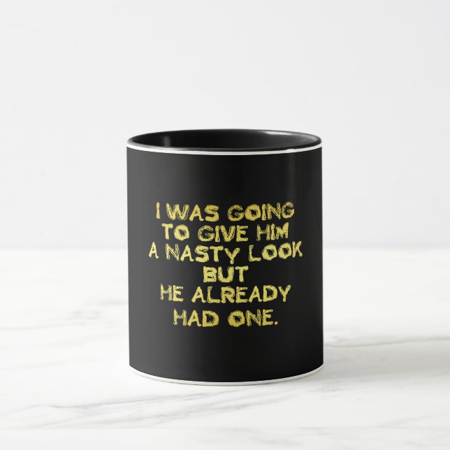 Taza Broma de mala cara divertida (Centro)