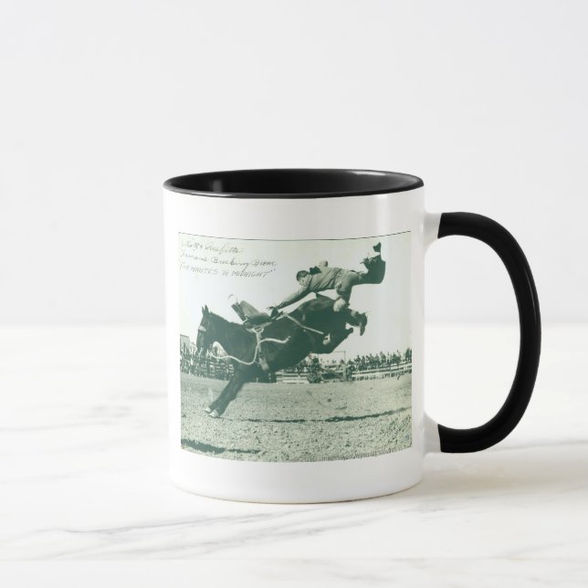 Taza Bronc Bucking famoso cinco minutos (Derecha)