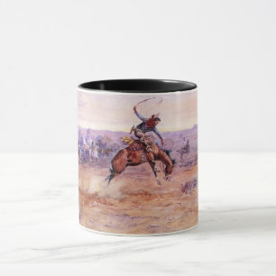 Taza Bronco baladizo (domar un caballo salvaje)