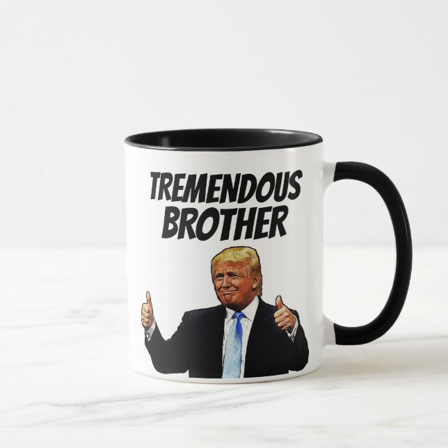 TAZA BROTHER COFFEE MUG, FUNNY TRUMP (Derecha)