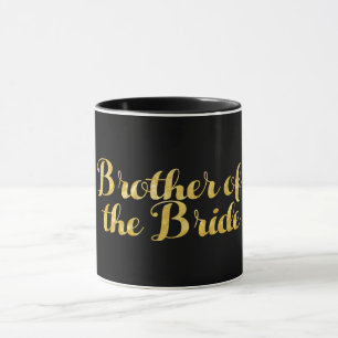 Taza Brother del oro de la novia