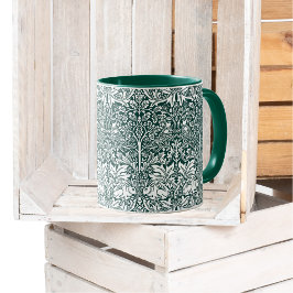 Taza Brother Rabbit Green Pattern William Morris