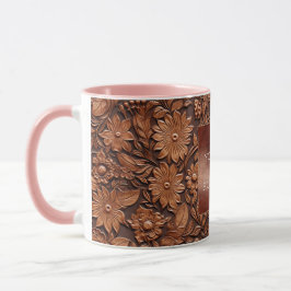 Taza Brown Boho Floral