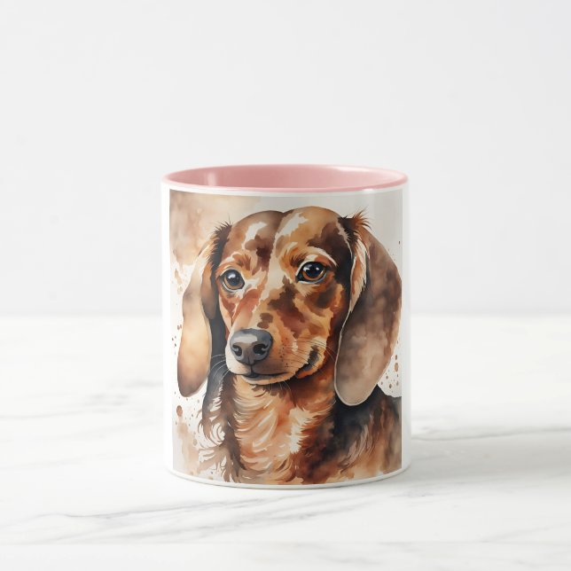Taza Brown Dachshund (Centro)