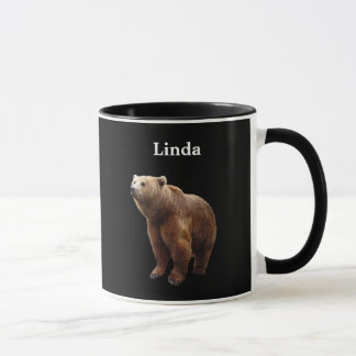 Taza Brown personalizado refiere negro