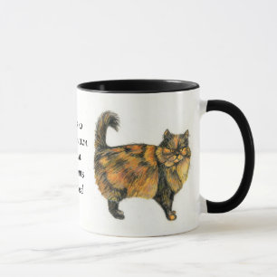 Taza Brown Tabby Cat Ringer Mug